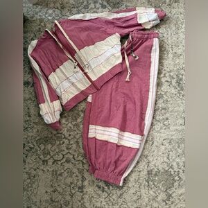 POL Pink and Cream joggers and jacket